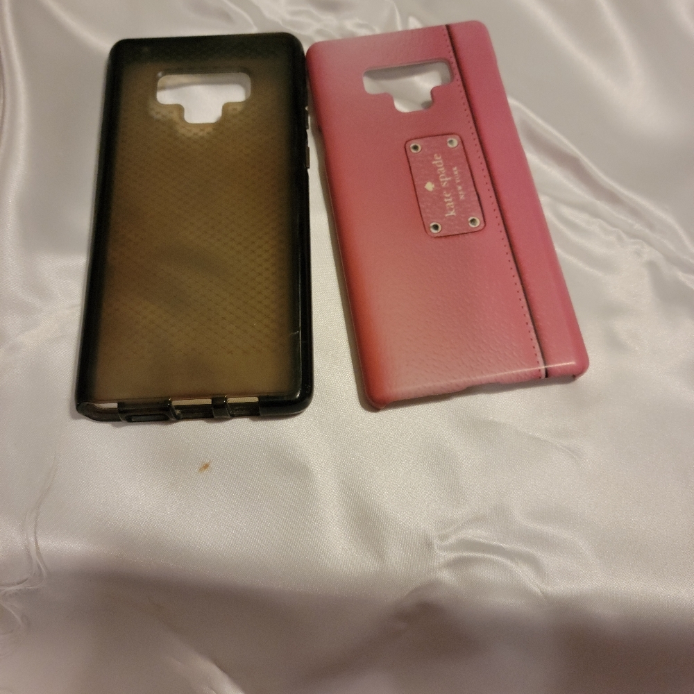 Samsung Note 9 phone cases (2) Kate Spade and Tech21.